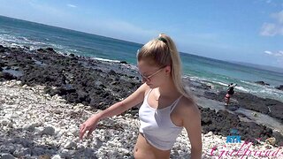 Outdoor dicking there HD POV video with a horny girl - Riley Star
